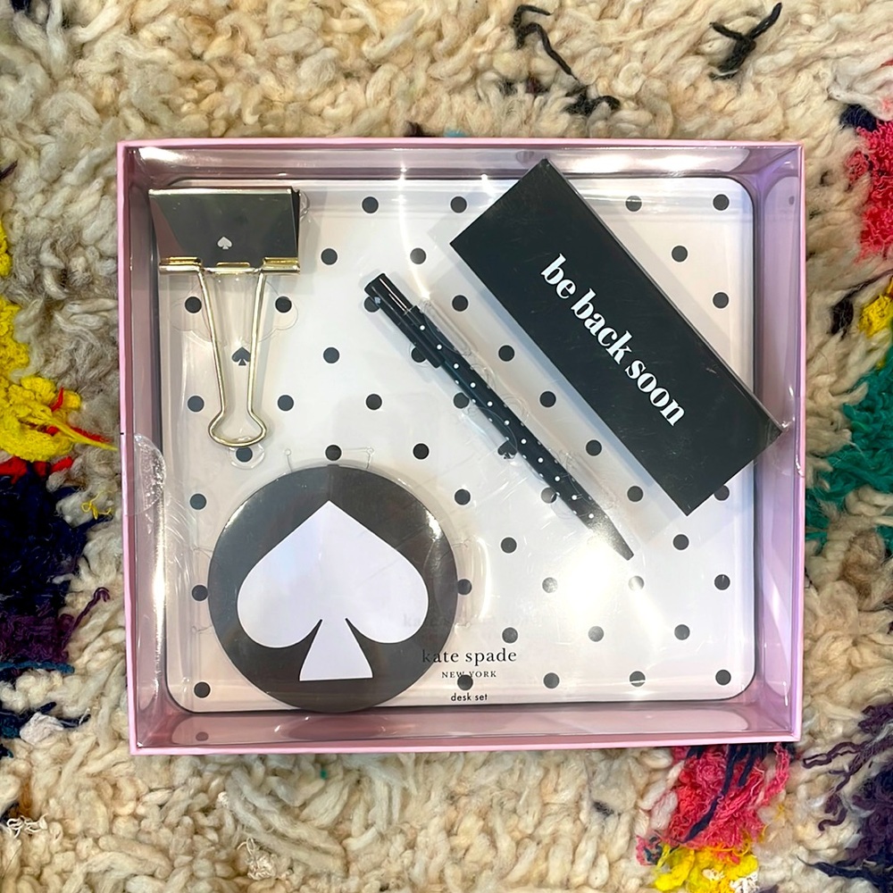 New in box Kate Spade desk accessories set